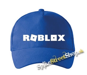 ROBLOX - Logo Symbol White - kráľovská modrá šiltovka (-30%=AKCIA)
