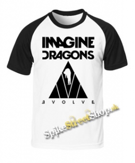 IMAGINE DRAGONS - Evolve Triangle Black - dvojfarebné pánske tričko