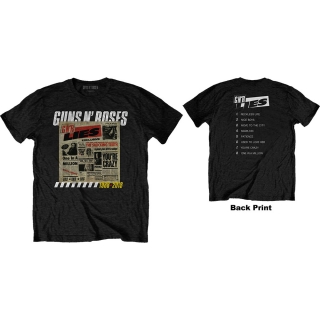 GUNS N ROSES - Lies Track List - čierne pánske tričko