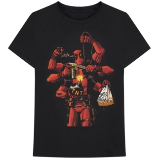 MARVEL COMICS - Deadpool Arms - čierne pánske tričko
