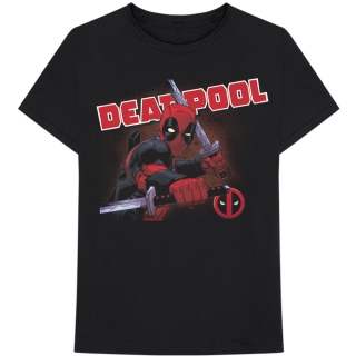 MARVEL COMICS - Deadpool Cover - čierne pánske tričko