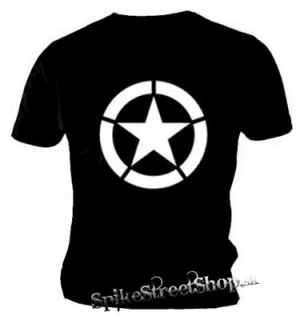 US ARMY STAR - čierne pánske tričko
