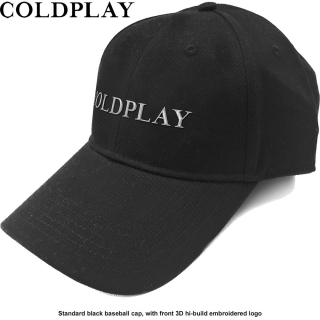 COLDPLAY - White Logo - čierna šiltovka