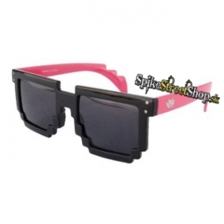 Slnečné okuliare MINECRAFT - Ružovo-čierne