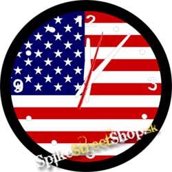 Zástava USA - nástenné hodiny