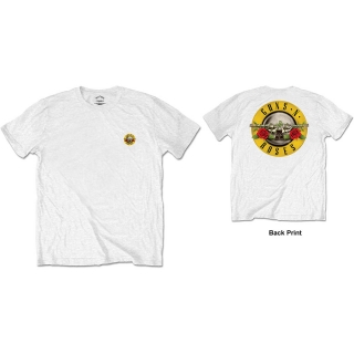 GUNS N ROSES - Classic Logo - biele pánske tričko