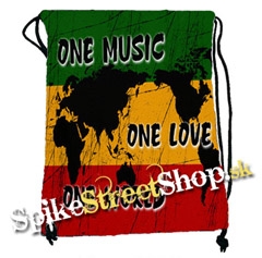 Chrbtový vak RASTA - One Music, One Love, One World