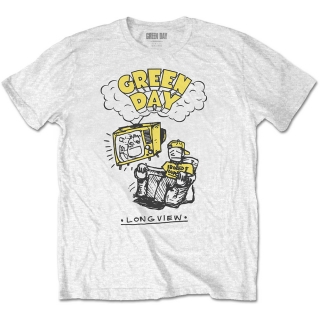 GREEN DAY - Longview Doodle - biele pánske tričko
