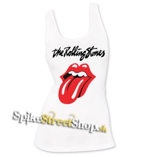 ROLLING STONES - Tonque - Ladies Vest Top - biele