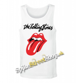 ROLLING STONES - Tonque - Mens Vest Tank Top - biele