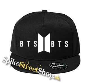 BTS - BANGTAN BOYS - Logo - čierna šiltovka model "Snapback"