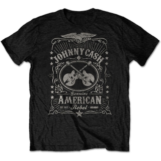 JOHNNY CASH - American Rebel - čierne pánske tričko