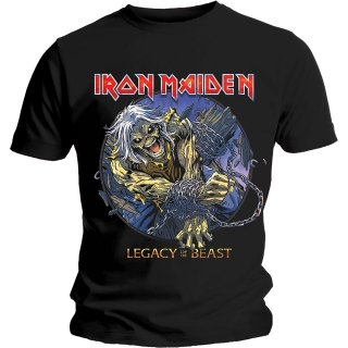 IRON MAIDEN - Eddie Chained Legacy - čierne pánske tričko