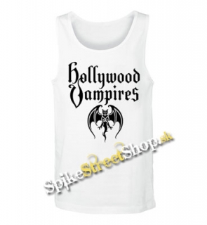 HOLLYWOOD VAMPIRES - Logo - Mens Vest Tank Top - biele