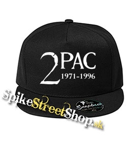 2 PAC - 1971-1996 - čierna šiltovka model "Snapback"