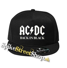 ACDC - Back In Black - čierna šiltovka model "Snapback"