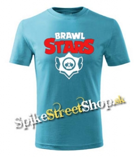 BRAWL STARS - Logo - tyrkysové detské tričko