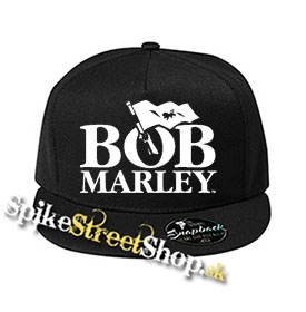 BOB MARLEY - Logo & Flag - čierna šiltovka model "Snapback"