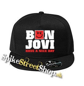 BON JOVI - Have a Nice Day - čierna šiltovka model "Snapback"