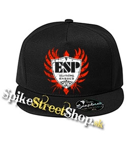 ESP - Guitar Basses - čierna šiltovka model "Snapback"