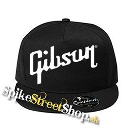 GIBSON - Logo - čierna šiltovka model "Snapback"
