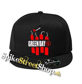 GREEN DAY - Bombs - čierna šiltovka model "Snapback"