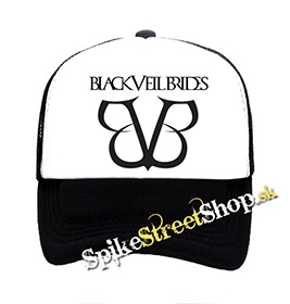 BLACK VEIL BRIDES - Logo - čiernobiela sieťkovaná šiltovka model "Trucker"