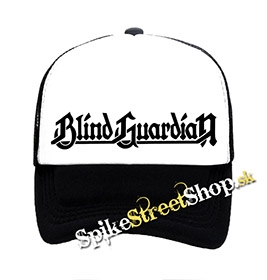 BLIND GUARDIAN - Logo - čiernobiela sieťkovaná šiltovka model "Trucker"