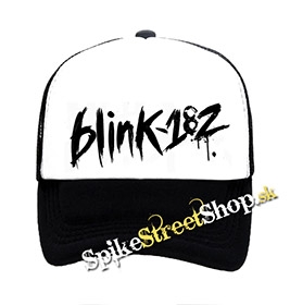 BLINK-182 - Logo - čiernobiela sieťkovaná šiltovka model "Trucker"