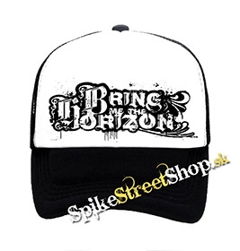 BRING ME THE HORIZON - Logo 3 - čiernobiela sieťkovaná šiltovka model "Trucker"