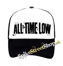 ALL TIME LOW - Logo - čiernobiela sieťkovaná šiltovka model "Trucker"