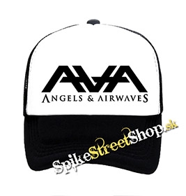 ANGELS AND AIRWAVES - Logo - čiernobiela sieťkovaná šiltovka model "Trucker"