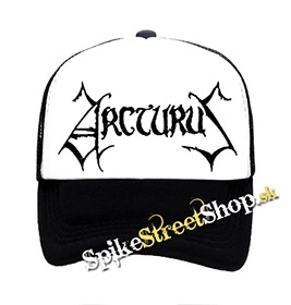 ARCTURUS - Logo - čiernobiela sieťkovaná šiltovka model "Trucker"