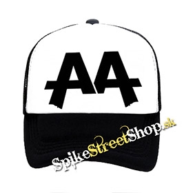 ASKING ALEXANDRIA - Logo - čiernobiela sieťkovaná šiltovka model "Trucker"