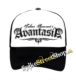 AVANTASIA - Logo - čiernobiela sieťkovaná šiltovka model "Trucker"