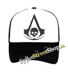 ASSASSINS CREED - Logo - čiernobiela sieťkovaná šiltovka model "Trucker"