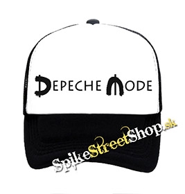 DEPECHE MODE - Spirit Logo - čiernobiela sieťkovaná šiltovka model "Trucker"