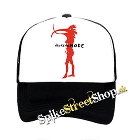 DEPECHE MODE - Walking In My...- čiernobiela sieťkovaná šiltovka model "Trucker"