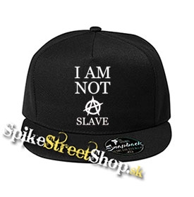 I AM NOT A SLAVE - čierna šiltovka model "Snapback"