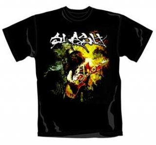 SLASH - Flames - čierne pánske tričko