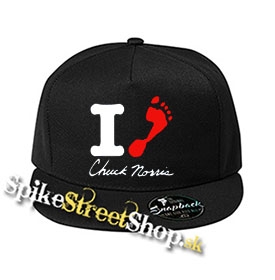 I LOVE CHUCK NORRIS - čierna šiltovka model "Snapback"