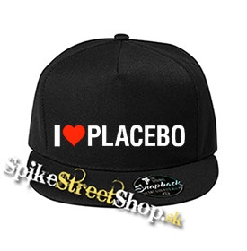 I LOVE PLACEBO - čierna šiltovka model "Snapback"