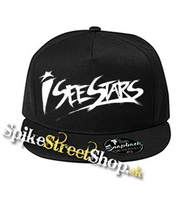 I SEE STARS - Logo - čierna šiltovka model "Snapback"