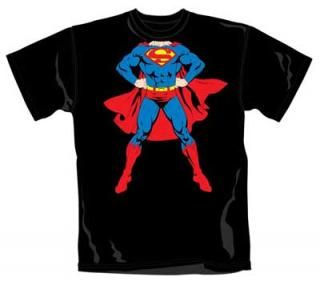 SUPERMAN - Full Body - čierne pánske tričko