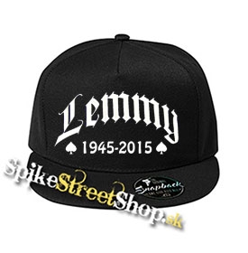 LEMMY - 1945-2015 - čierna šiltovka model "Snapback"