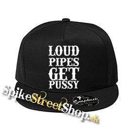 LOUD PIPES - čierna šiltovka model "Snapback"