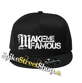 MAKE ME FAMOUS - Logo - čierna šiltovka model "Snapback"
