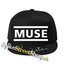 MUSE - Logo - čierna šiltovka model "Snapback"
