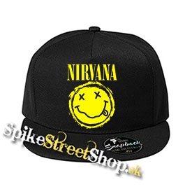 NIRVANA - Grunge Smile - čierna šiltovka model "Snapback"