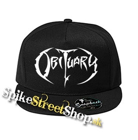OBITUARY - Logo - čierna šiltovka model "Snapback"
